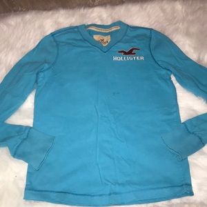 Men Hollister V Neck Long Sleeve Size Medium